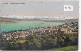 Thalwil und die Alpen - Litho