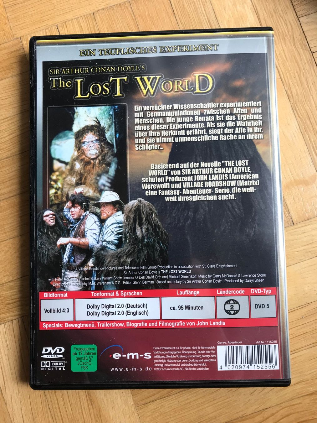 Tutti i DVDs: The Lost World - Ein teuflisches Experiment - DVD – Usato da Zürich venduto da Malcom 2