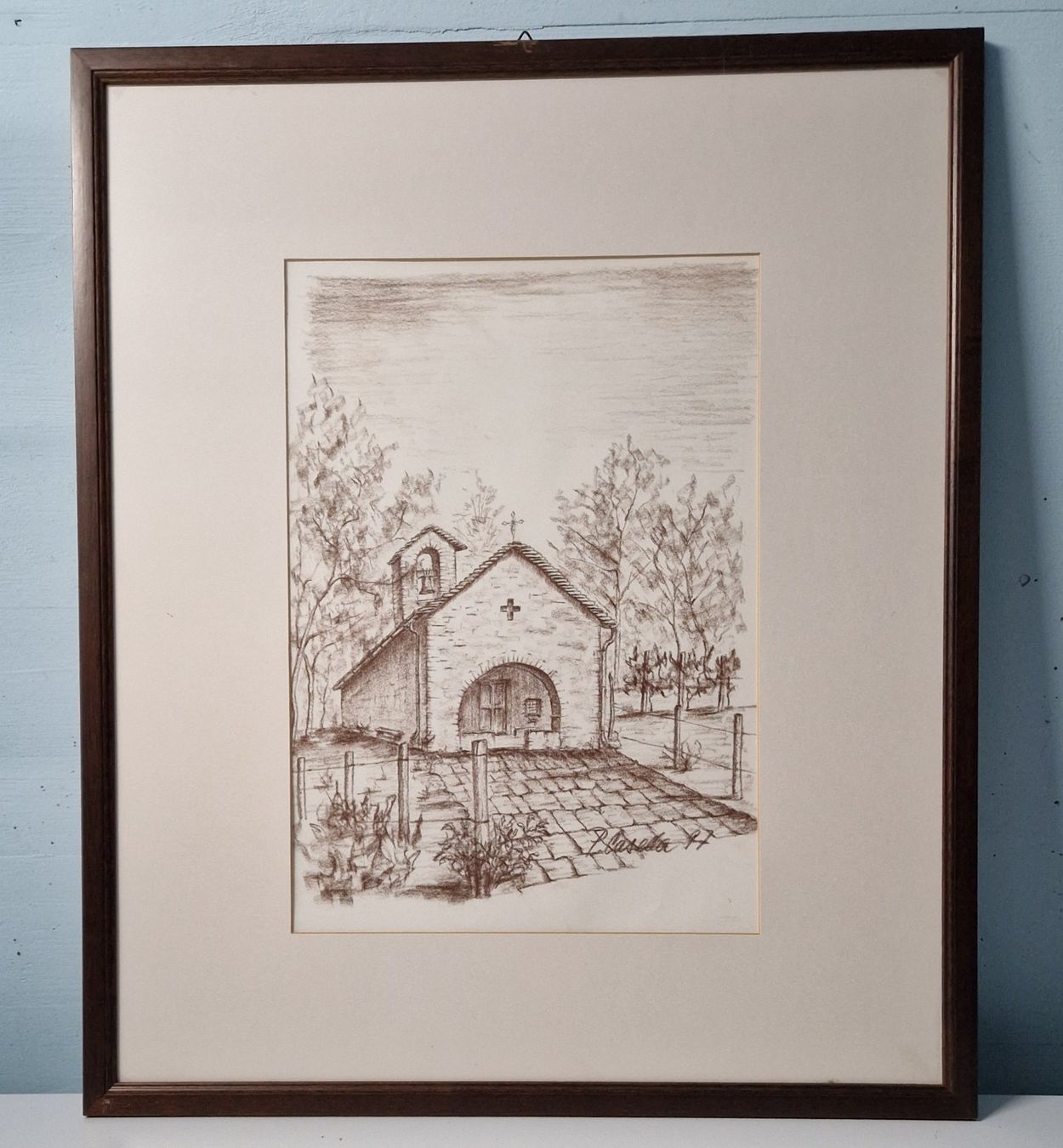 Tableaux: Kapelle aus dem Tessin oder Misox von 1997 – D'occasion à Rekingen par Rolimue