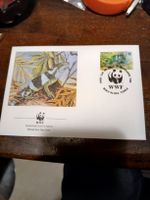 Enveloppe 1er jour WWF Tonga 1990 - Lézard Rare!