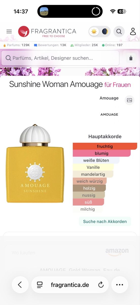 Amouage Profumi & Eau de Toilette: Amouage Sunshine , 2 ml – Usato da Sursee venduto da nri_g5z8 1