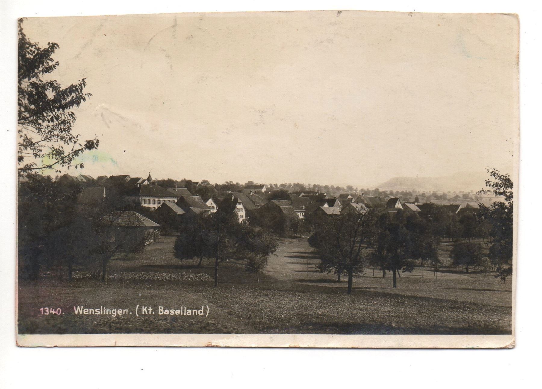 Cartoline postali: WENSLINGEN (Kt. Baselland) – Usato da Jona venduto da philajona