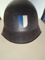Antiker Schweizer Feuerwehr Stahlhelm