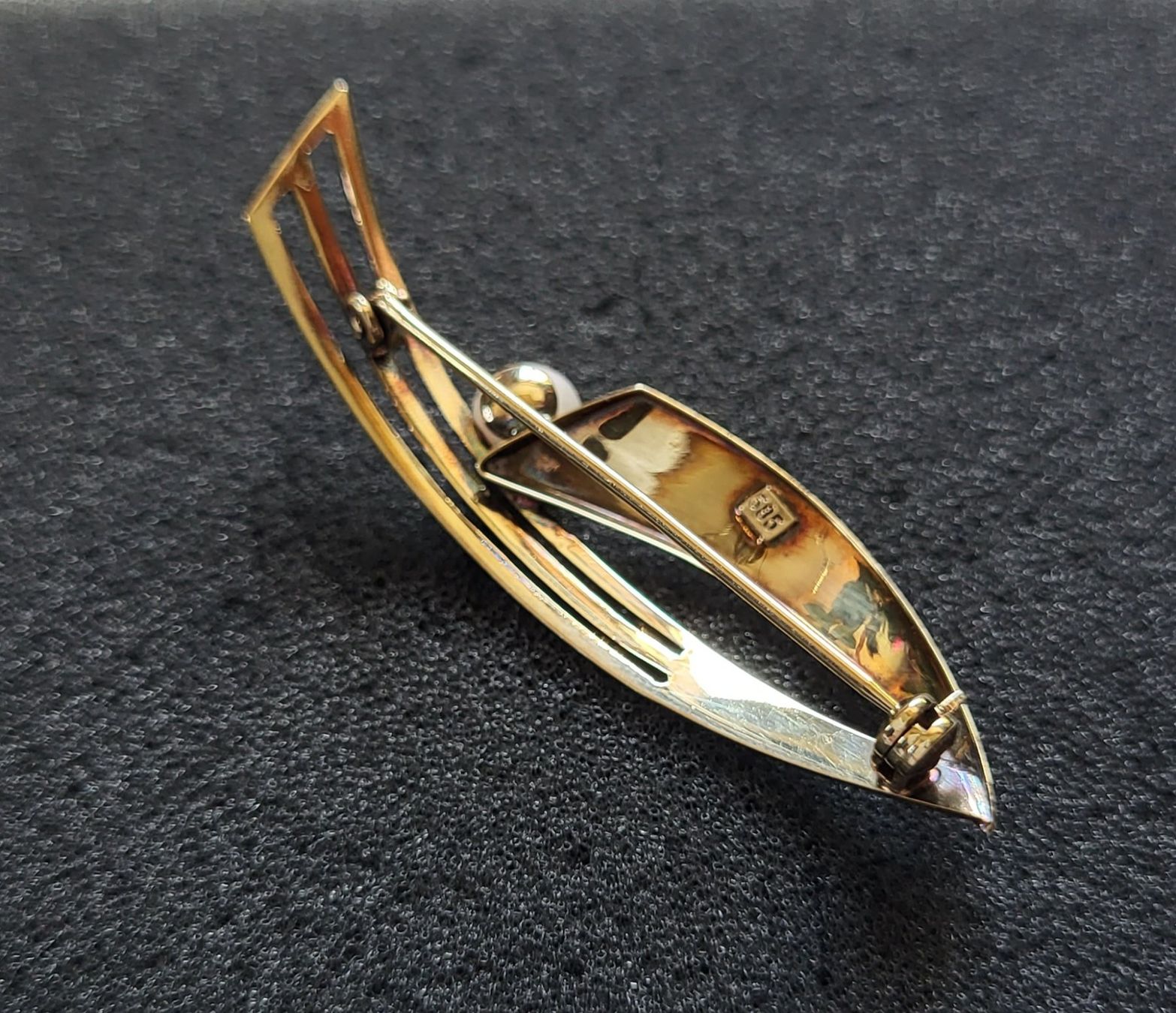 Spille & Fermagli: Gold 585 Broche Mit Perle – Usato da Wald ZH venduto da Dasilver 6