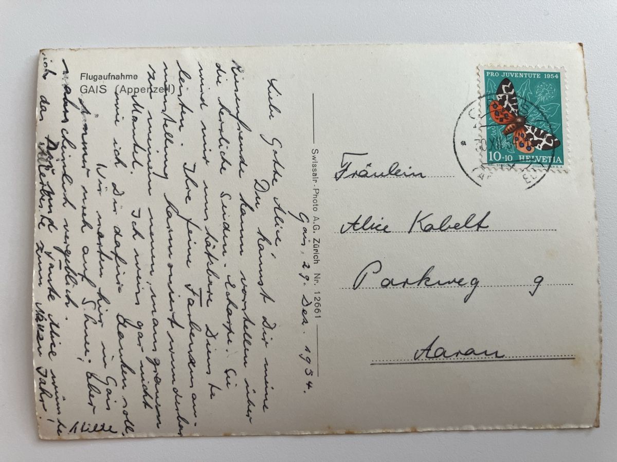 Cartoline postali: AK Gais Flugaufnahme  – Usato da Zürich venduto da Classic_Collection_Zurich 1