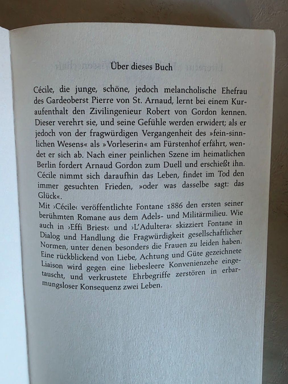 Bücher: Theodor Fontane - Cécile - dtv Klassiker - 1995 – Gebraucht aus Walterswil BE von Lonitti 1