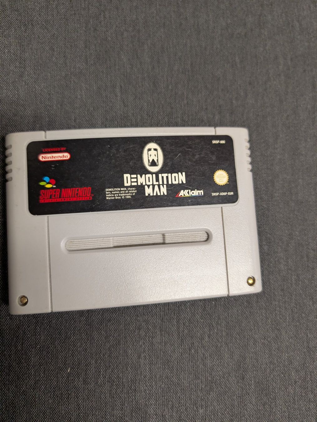 Giochi: Demolition man super Nintendo – Usato da Giubiasco venduto da Ticinerd