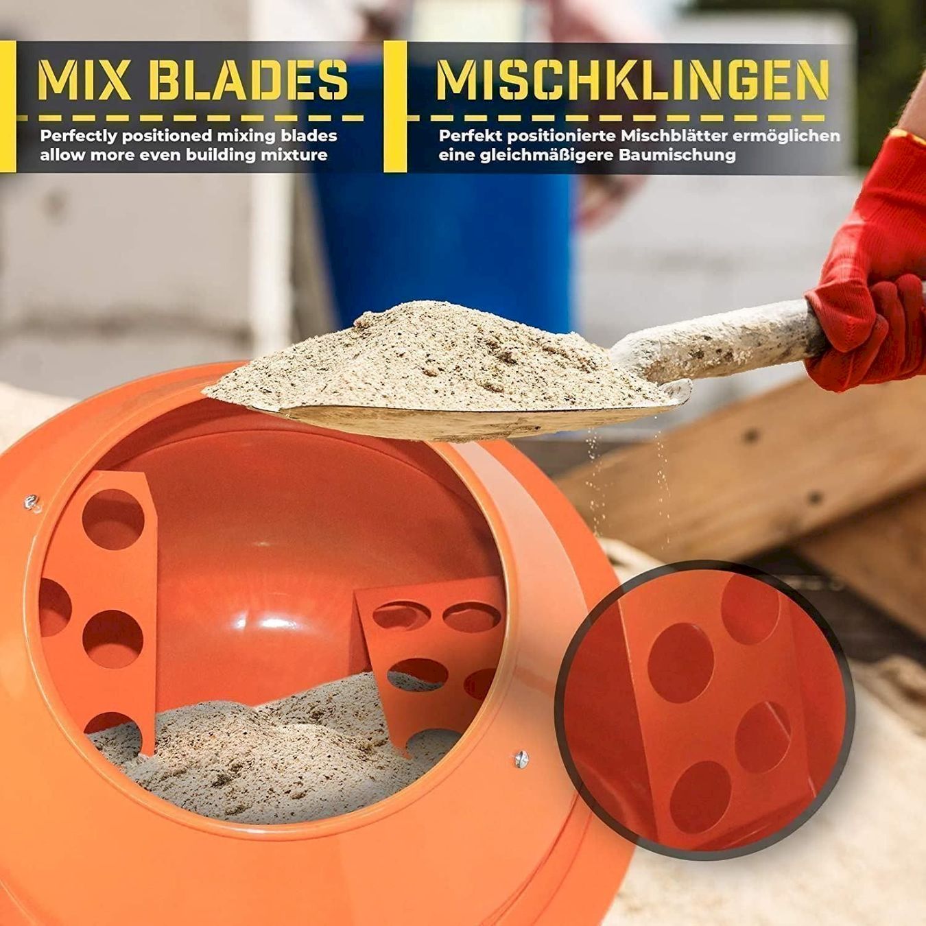 Toutes les machines: TIMBERTECH Betonmischer 70L - 220W – Neuf avec emballage d'origine à Bottighofen par zaap 5