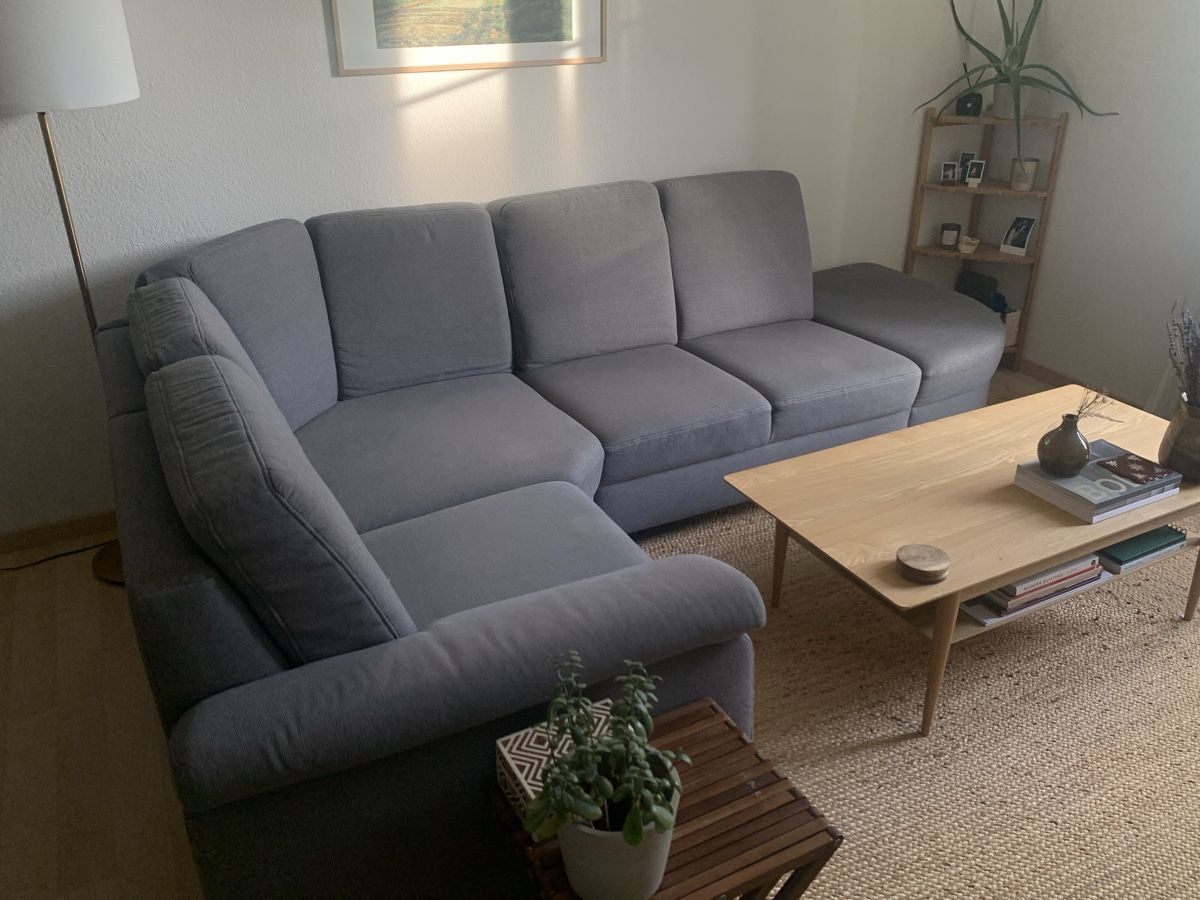 Divani: Grey Corner Ecksofa L Shape Scandi Contemporary 5er Sofa – Usato da Kriens venduto da mat_9gtt 3
