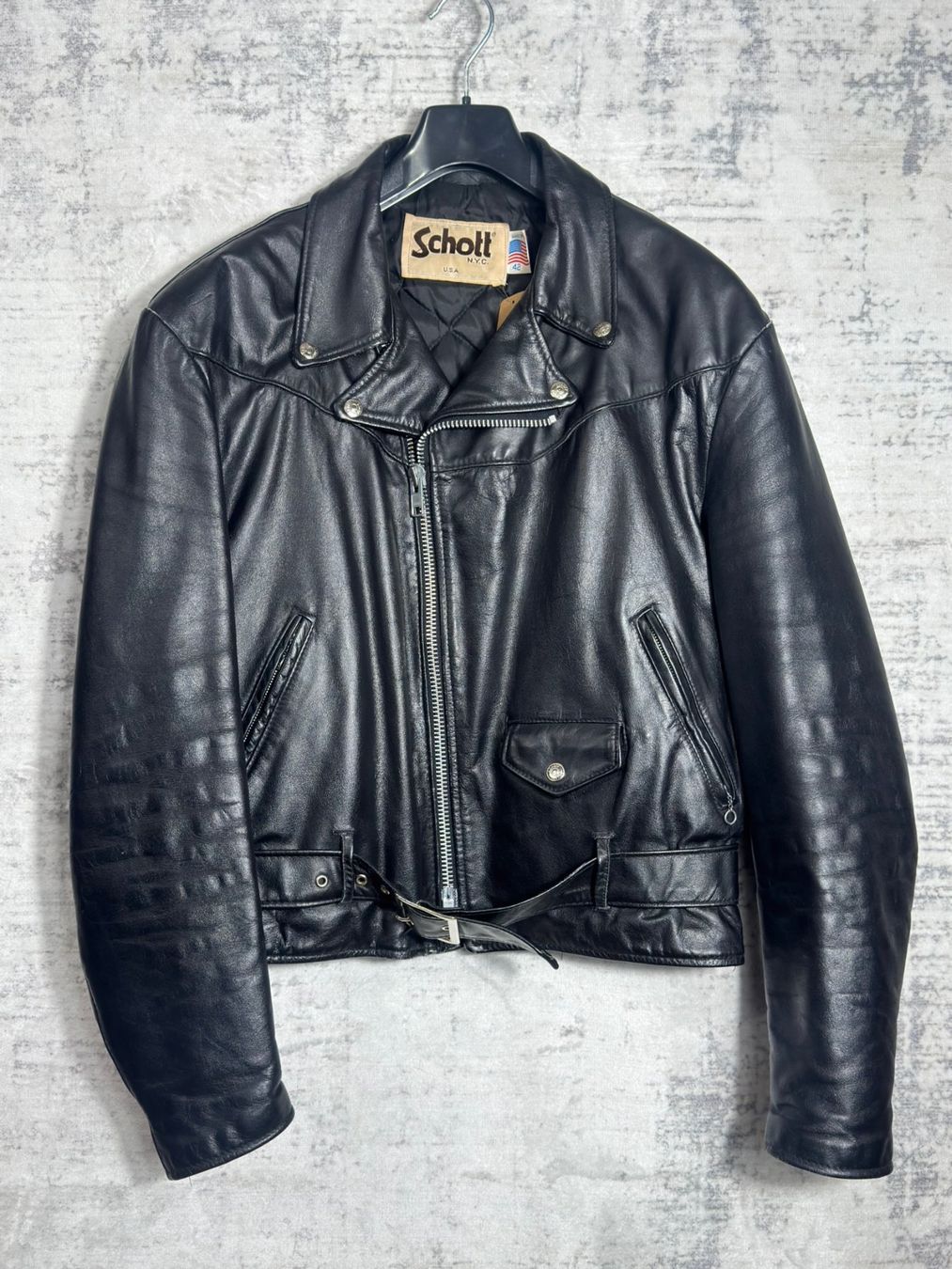 Schott Giacche: VINTAGE 80s SCHOTT N.Y.C 516 PERFECTO JACKET SZ: 42 – Usato da Cortaillod venduto da Stay_Alive_vintage