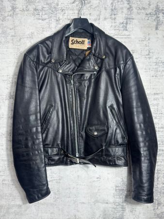 VINTAGE 80s SCHOTT N.Y.C 516 PERFECTO JACKET SZ: 42