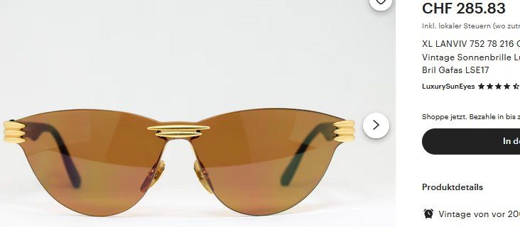 Brillen & Gläser: Lanvin  Sonnenbrille  lunettes de soleil – Gebraucht aus Collonges von arashee 3