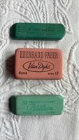 3 Vintage Eberhard Faber Radiergummis