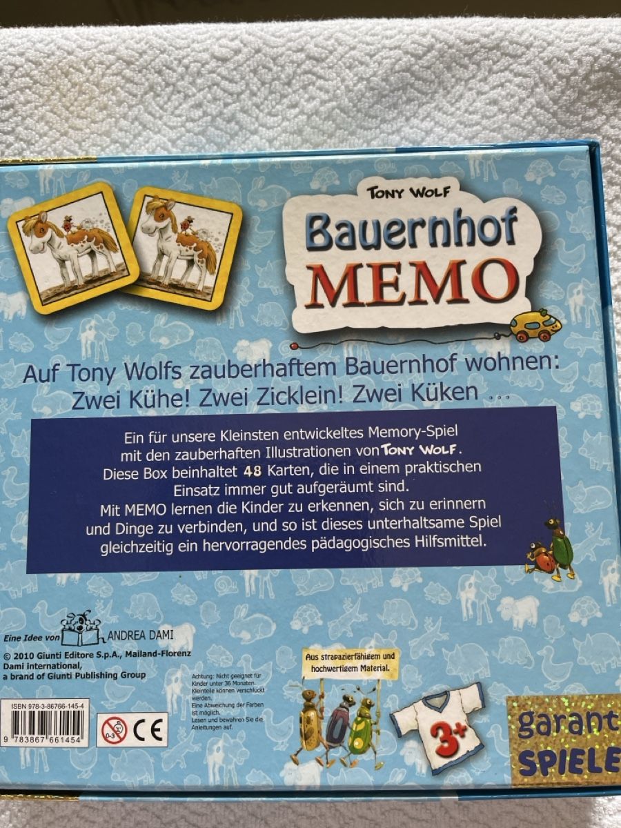 Giochi: 2 Memory Spiele  – Usato da Bad Zurzach venduto da Sina100 2