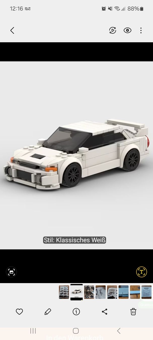 Baukästen: Mitsubishi Lancer EVO aus Klemmbausteinen – Neu (gemäss Beschreibung) aus Roggwil BE von zoeri46