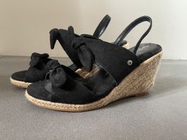 Pepe Jeans Keil Sandalette Schwarz Gr. 37 wie neu!