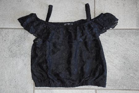 Damen Crop Top Spitzen gr. 164 (S)