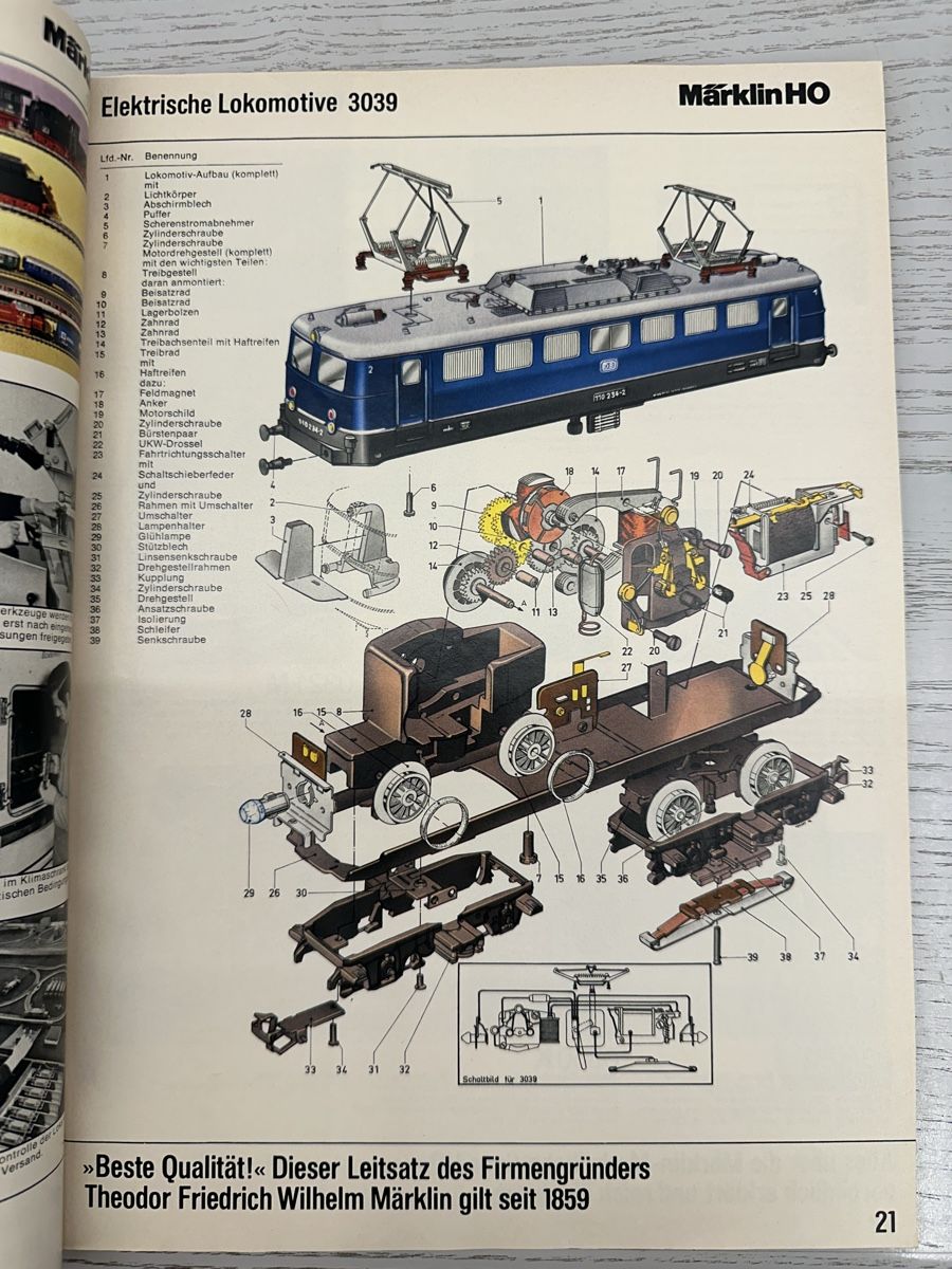 Märklin Modellini di ferrovie: Märklin Katalog 1975 DI – Usato da Lupsingen venduto da New-Haven 2