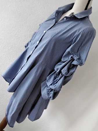 Joseph Ribkoff Bluse, Gr. 34, blau/weiss gestreift
