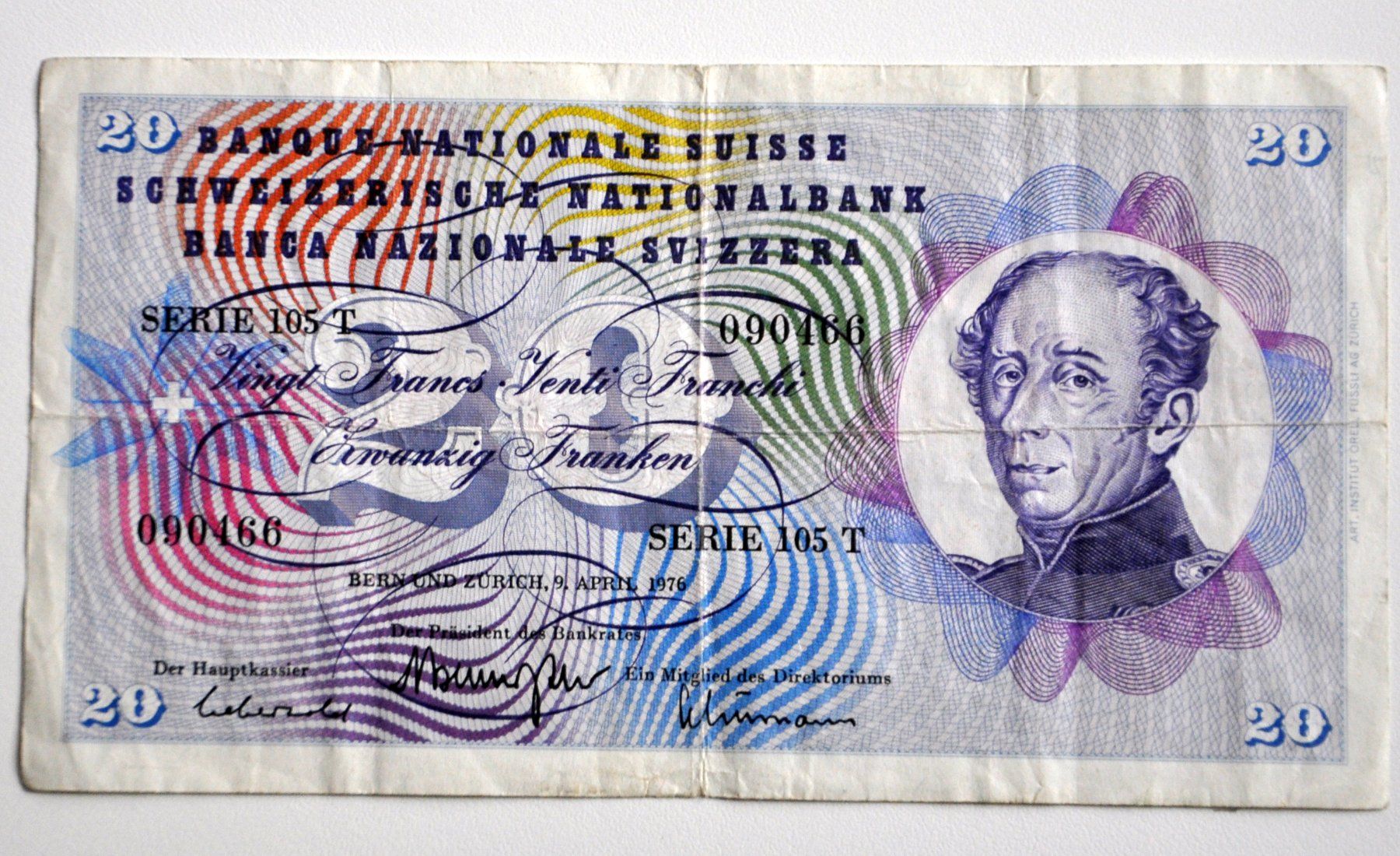 Banconote: 20 Franken Banknote – Usato da Andwil TG venduto da Wanton25