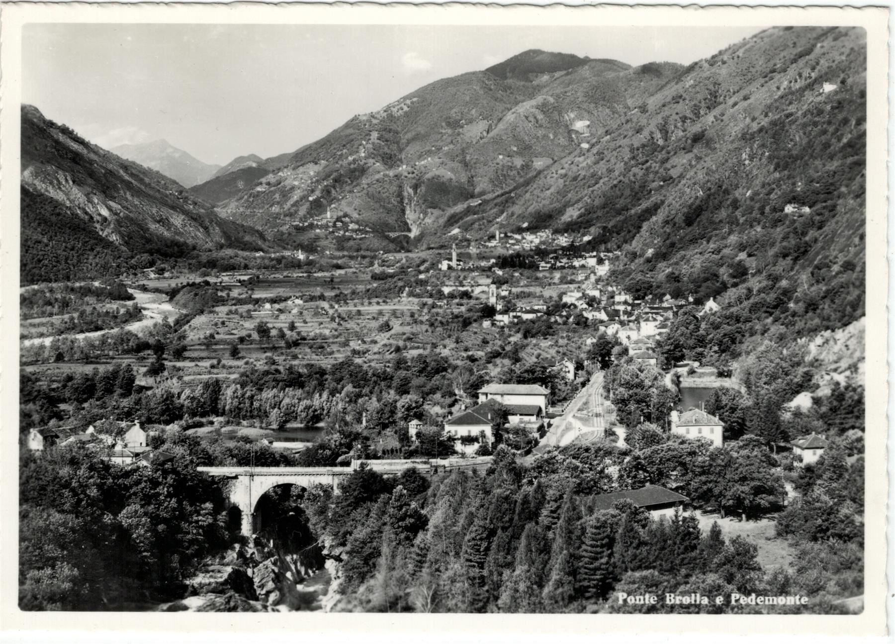 Cartoline postali: TI 80 LOCARNO - PONTE BROLLA E PEDEMONTE – Usato da Fribourg venduto da philafri
