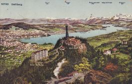 AK Uetliberg ZH (nach Reinach BL) 1912 (Stabstempel)