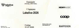 2x Tagespass Lakelive Biel 31.07.2026