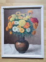 Peinture sur panneau Bouquet de Fleurs signé A. Duplain