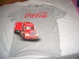 Coca-Cola T-Shirt mit LKW Motiv Grau Grösse xl ungetragen