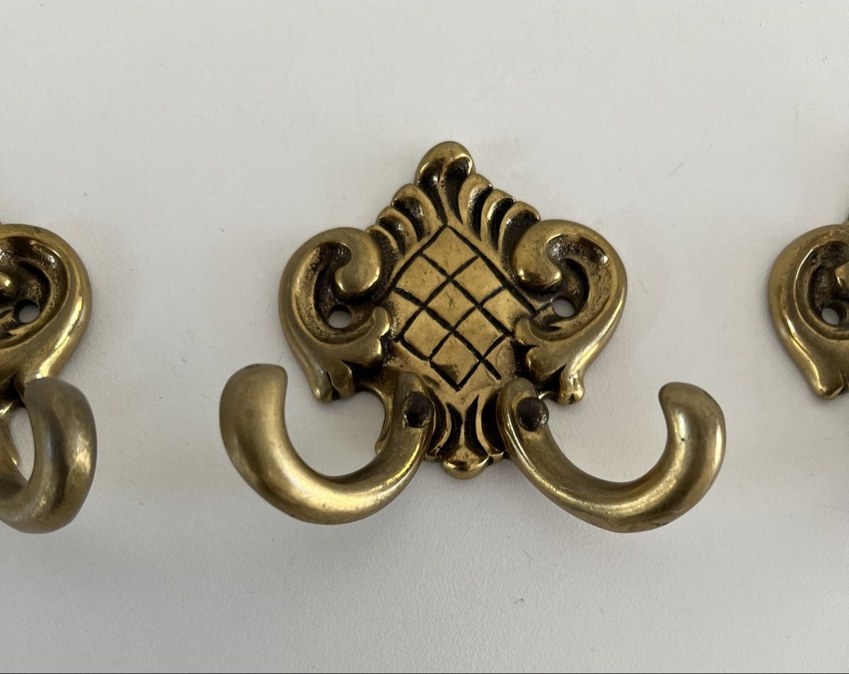 Quincaillerie: 4 Stk. Doppelhaken aus Messing – D'occasion à Wetzikon ZH par seli03 3