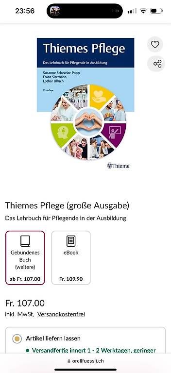Libri: Thiemes Pflege  – Usato da Oberwangen TG venduto da Samsells 4