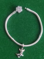 Armband mit Hunde Anhänger 19 cm Neu