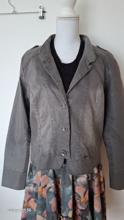 Veste tendance Nile Denim, taille XL, gris
