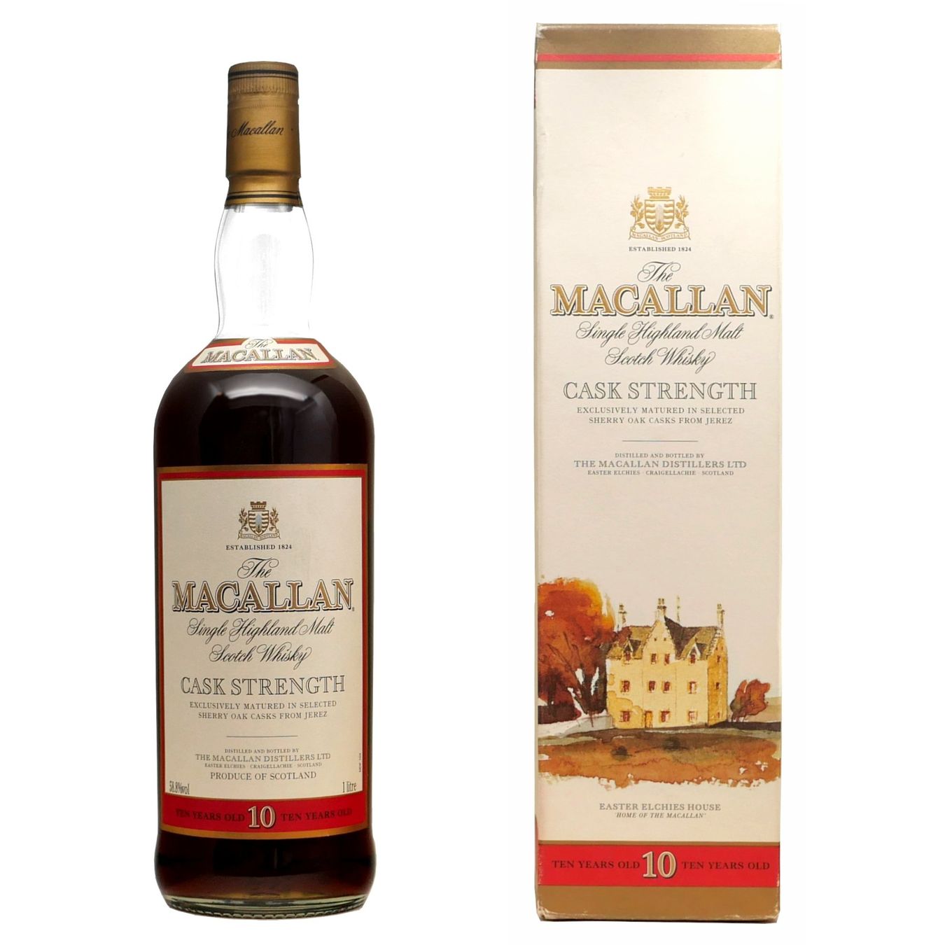 Macallan Bevande alcoliche: Macallan 10 Years Cask Strength 2000 Old Label 1 Litre 58.8% – Nuovo (secondo la descrizione) da Wohlen AG venduto da MAXMALT