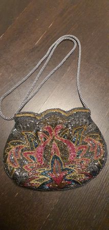 Wunderschöne Vintage Perlen Handtasche Abendtasche 😍 ✨ 👜
