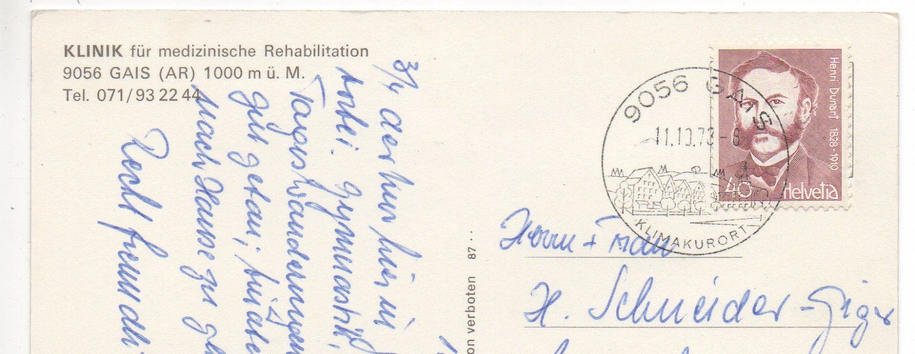 Cartoline postali: 4 Stk. Ansichtskarten GAIS – Usato da Jona venduto da philajona 1