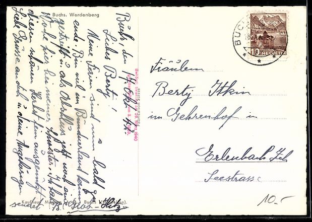 Cartes postales: Buchs /SG, Werdenberg, Schloss und Ort a – D'occasion à Berlin par bartko-reher 1