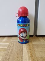Trinkflasche Super Mario blau Kinder 500ml Aluminium 