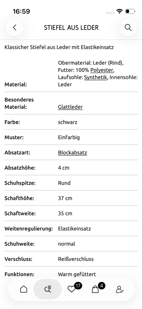 Scarpe da donna: Echtleder Stiefel Gr. 38 – Nuovo (secondo la descrizione) da Menzingen venduto da fairy123 8
