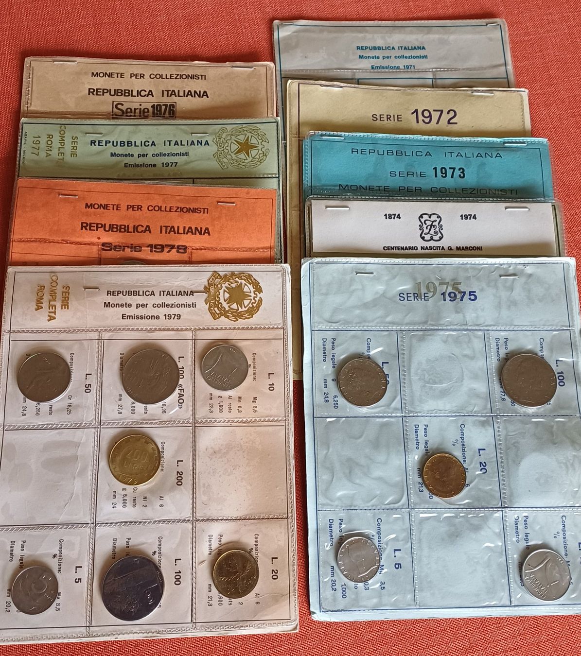 Tutti le monete: Italien 1971 - 1979 – Usato da Rorschach venduto da Elfriede1920
