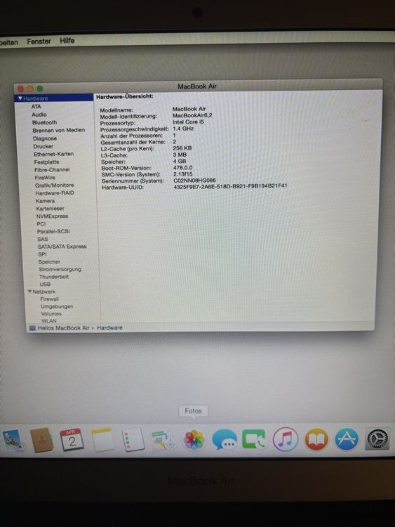Apple Notebook: Macbook Air 6,2 – Usato da Untersiggenthal venduto da zyb_ct5z 5