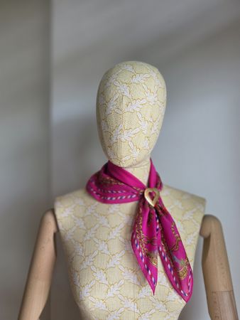 Céline Vintage Tuch aus Baumwolle 50×50cm