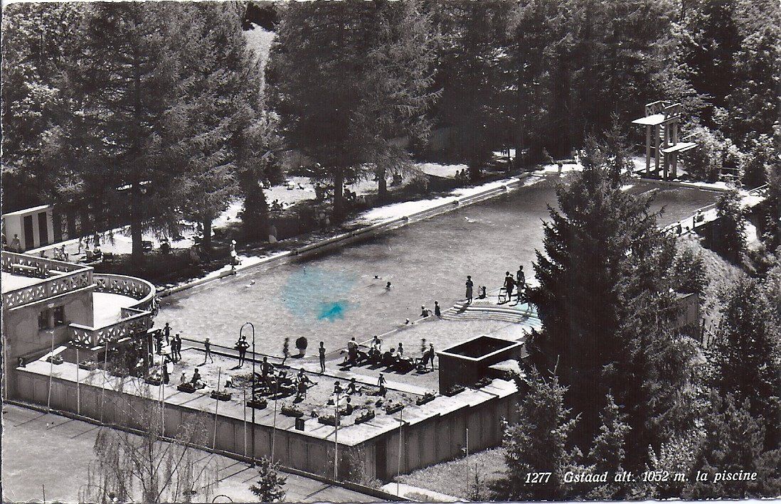 Cartoline postali: GSTAAD, la piscine – Nuovo (secondo la descrizione) da Les Verrières venduto da Scampi0