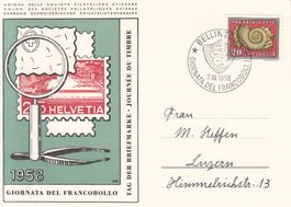 TdB 1958 Bellinzona, Karte mit SST S. 477