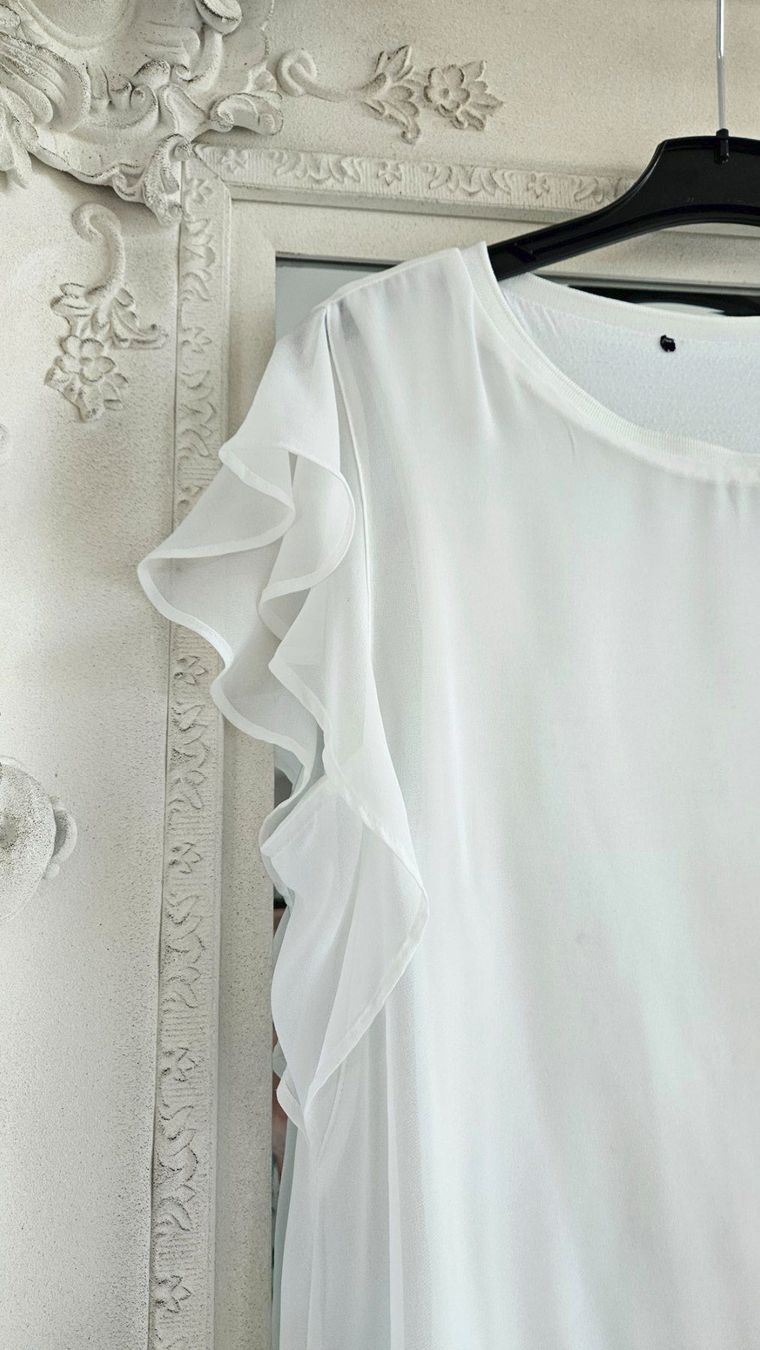 C&A Camicette: Bluse Top Grösse 40 / 42  Weiss Doppellagig – Usato da Gossau ZH venduto da fashiontwo 2