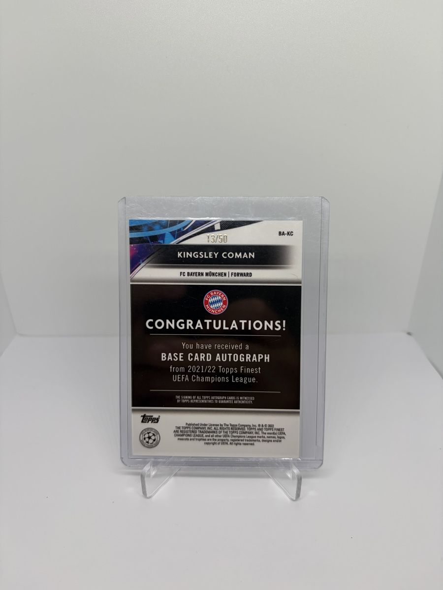 Topps Carte collezionabili: Kingsley Coman /50 Auto Topps Finest CL – Nuovo (secondo la descrizione) da Emmen venduto da Marco6oo4 1