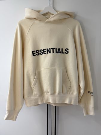 Essentials Hoodie, Creme, Grösse XS – Winter-Must-have!