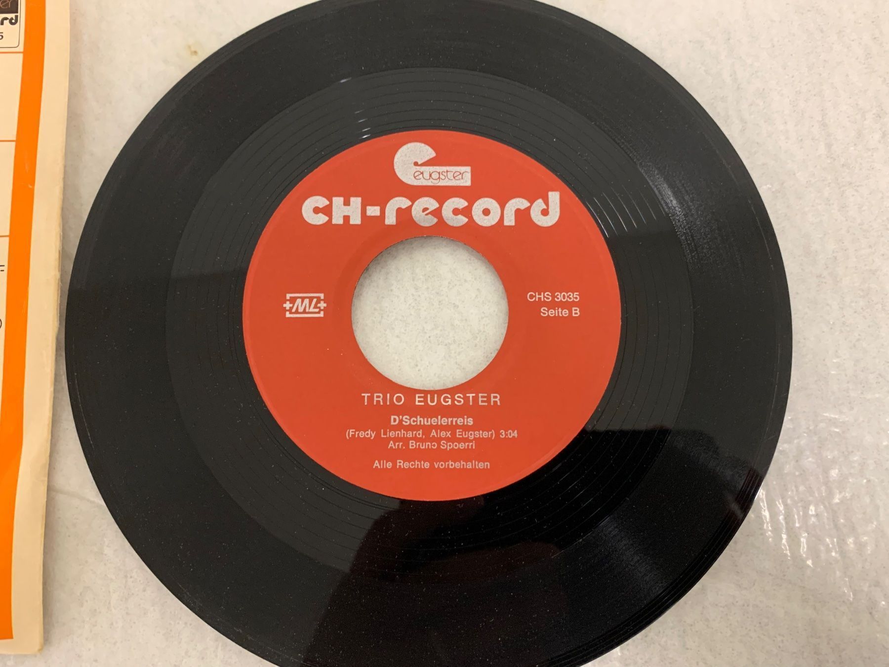 Dischi in vinile: Trio Eugster – E Suuberi Sach / D'Schuelerreis Single – Usato da Erlenbach ZH venduto da Ritschly 2