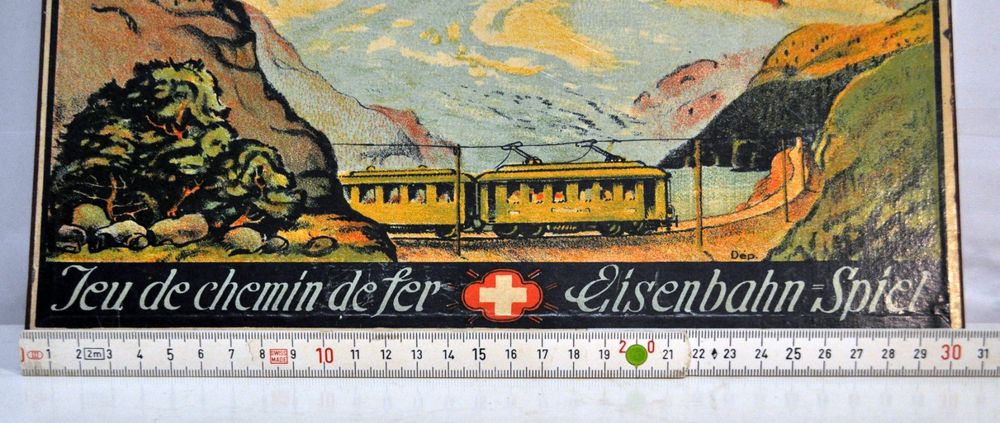 Jeu De Société Ancien 'Jeu Du Chemin De Fer' Saussine - Vers 1940 - Plateau TBE