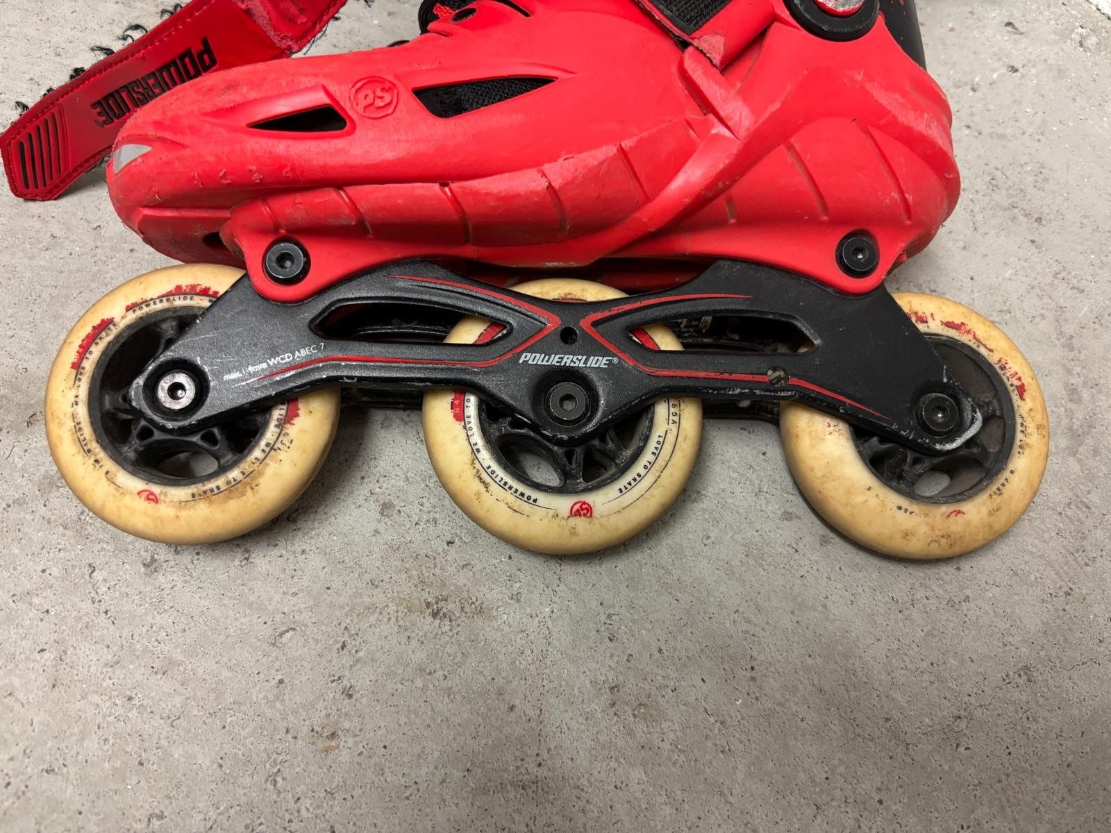 Pattini in linea & Pattini a rotelle: Powerslide Inline Skates verstellbar – Gr. 33 - 36 EU – Usato da Basel venduto da Tom3791 3